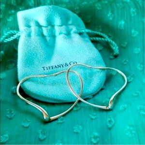 Elsa Peretti open heart Sterling Silver earrings